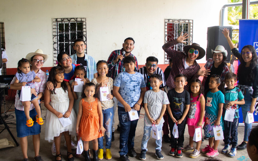 Celebración del Día del Niño en Caserío Puerto El Flor: Un Día de Diversión y Solidaridad!