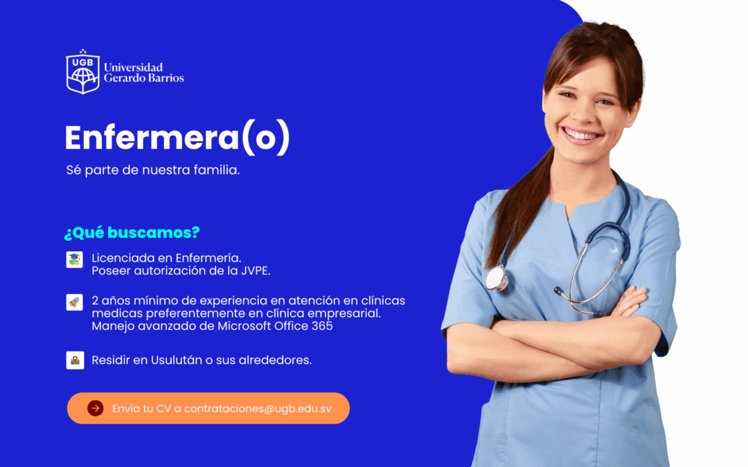 PLAZA DISPONIBLE: ENFERMERA/O