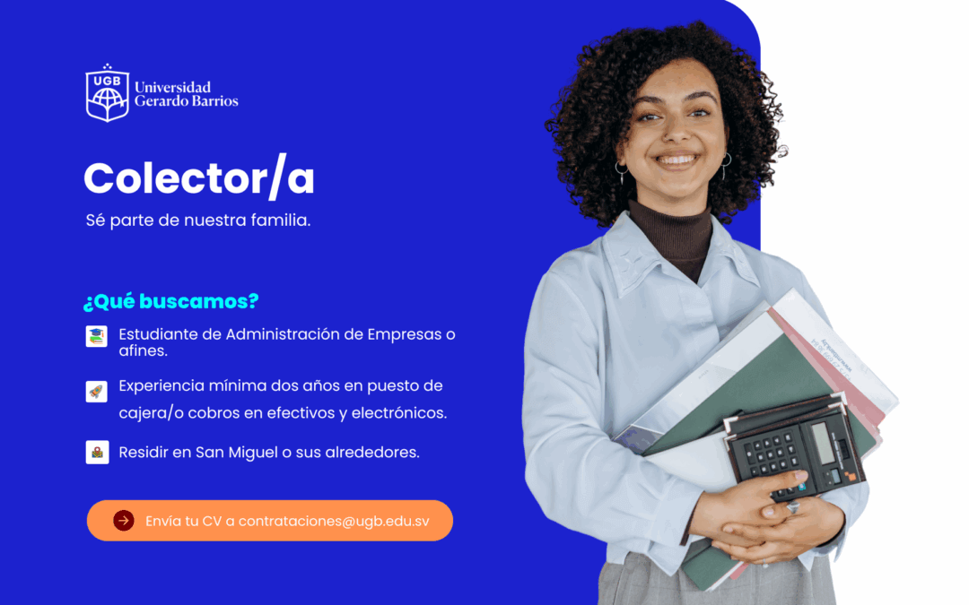 PLAZA DISPONIBLE: COLECTOR/A
