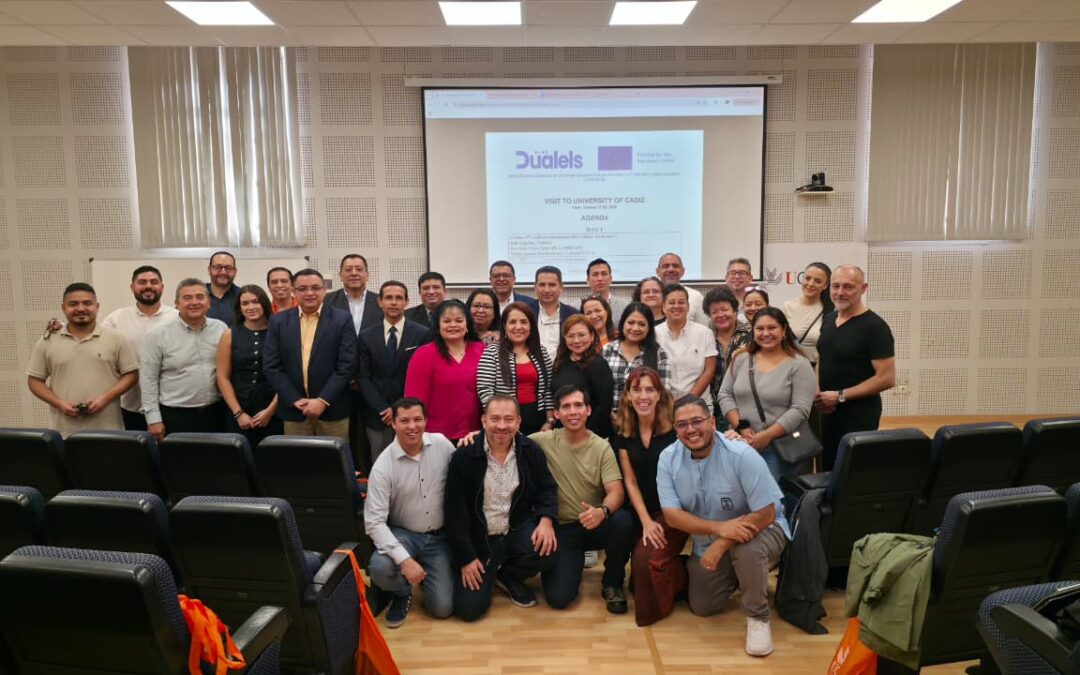 Representantes de la UGB participan en estancia académica del proyecto DUALELS en la Universidad de Cádiz, España