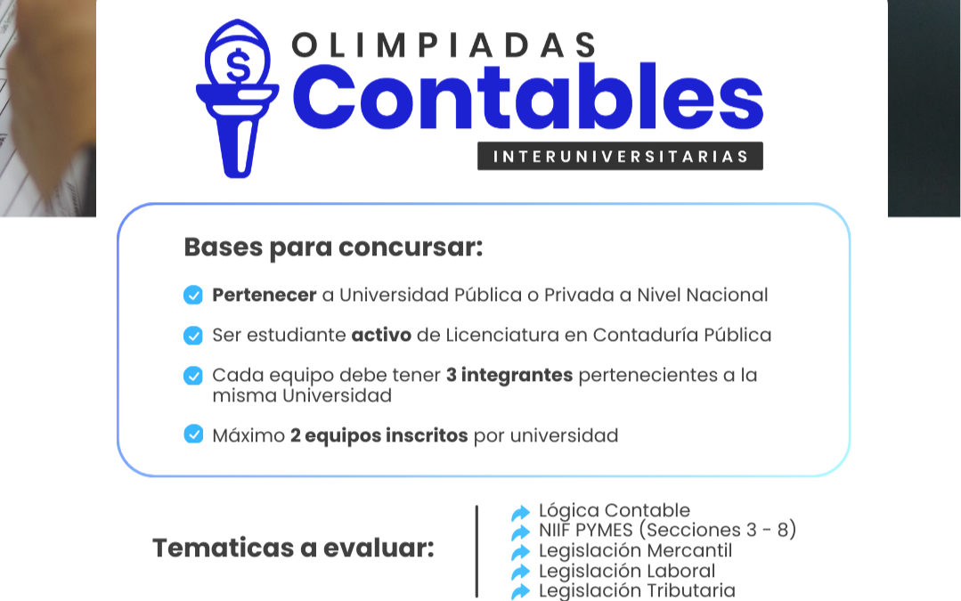 UGB lanza Olimpiadas Contables 2026 e invita a estudiantes de Contaduría Pública a participar