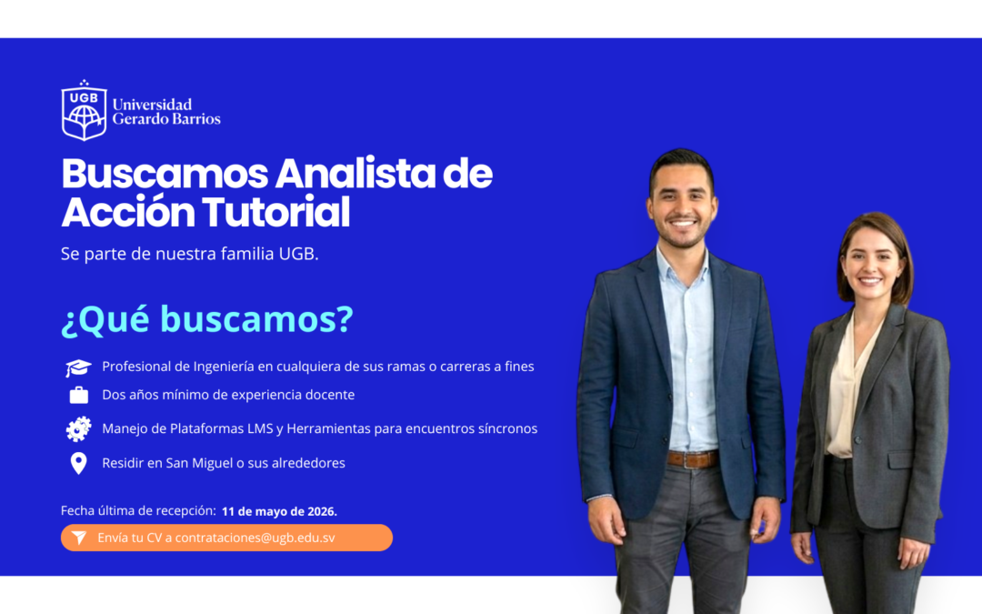 PLAZA DISPONIBLE: ANALISTA DE ACCIÓN TUTORIAL